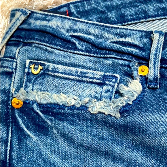 NWT True Religion cropped Cobra beaded hem 28 - Picture 9 of 12